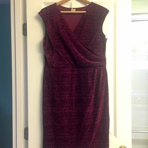 Wrapper Brand dress: XL faux wrap dress
